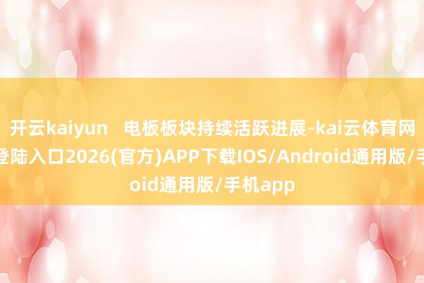 开云kaiyun   电板板块持续活跃进展-kai云体育网页app登陆入口2026(官方)APP下载IOS/Android通用版/手机app