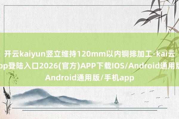 开云kaiyun竖立维持120mm以内铜排加工-kai云体育网页app登陆入口2026(官方)APP下载IOS/Android通用版/手机app